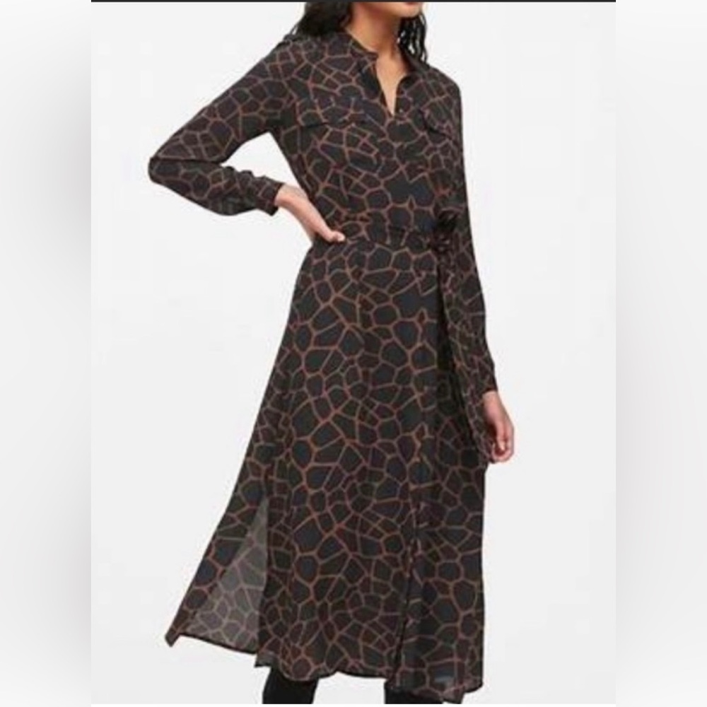 Banana Republic giraffe/animal print dress